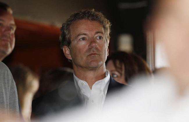 Republican presidential hopeful Sen. Rand Paul waits to speak during a campaign stop at a sports bar in Denver on Tuesday, June 30, 2015. (AP Photo/David Zalubowski) Republican presidential hopeful Sen. Rand Paul waits to speak during a campaign stop at a sports bar in Denver on Tuesday, June 30, 2015. (AP Photo/David Zalubowski)